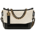 Small Gabrielle, &pound;1,800, Handbags, Black/White, Leather, Front view